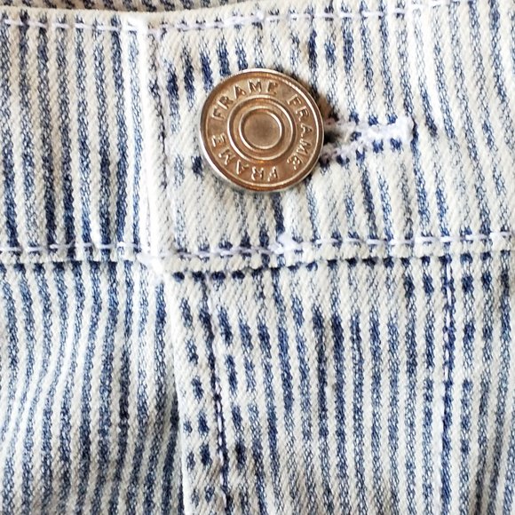 FRAME Le High Flare Solar Stripe Light Wash High Waist Jeans, NWT, Size 30 - Picture 3 of 5